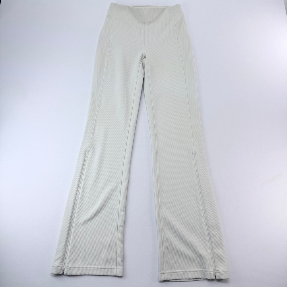 Lululemon Ribbed High-Rise Flared Pant Bone Off-White Size 4